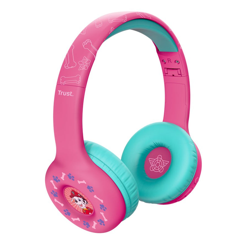 Auriculares inalámbricos para ninos TRUST Nouna de PAW Patrol, color rosa