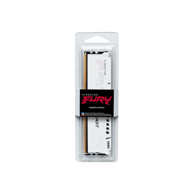 Kingston Technology FURY Beast 32GB 6000MT/s DDR5 CL40 DIMM White XMP