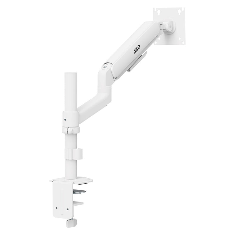 Ergo Office Monitor Mount/Hanger, Gas Spring, 17"-32", 1-10 kg, Matte White, Max. VESA 100x100, ER-691 W