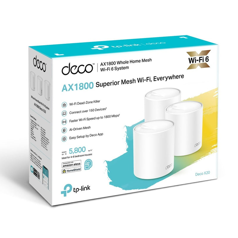 TP-Link AX1800 Whole Home Mesh Wi-Fi 6 System, 3-Pack