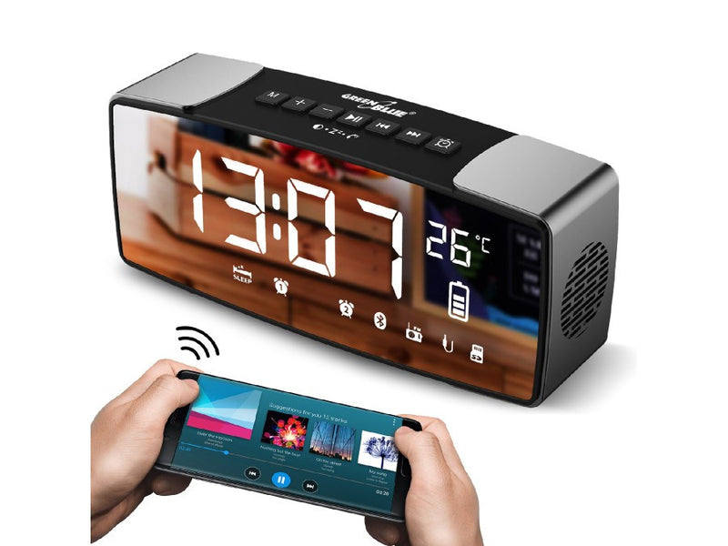 Greenblue 62917 Clock Digital Black, Grey