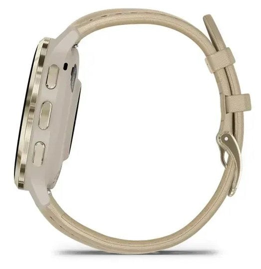 Garmin 010-02785-55 smartwatch / sport watch 3.05 cm (1.2") AMOLED 41 mm Digital 390 x 390 pixels Touchscreen Gold Wi-Fi GPS (satellite)