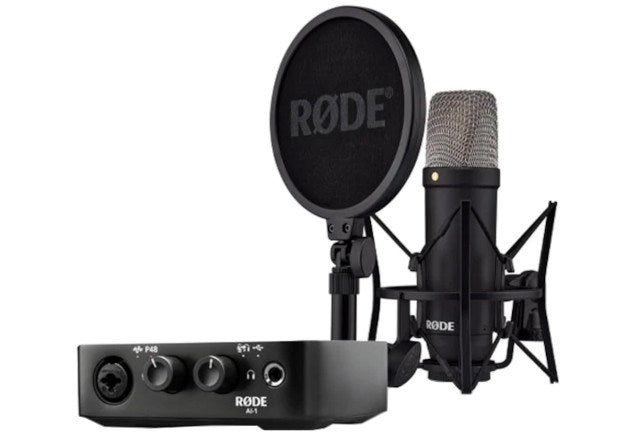 RODE NT1 Signature Black + AI-1 Studio Kit MK2 - complete studio set