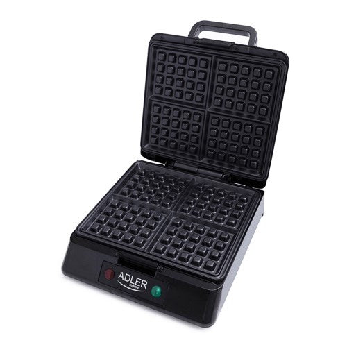 Adler AD 3036 Waffeleisen 4 Waffel(n) Schwarz,Grau 1500 W
