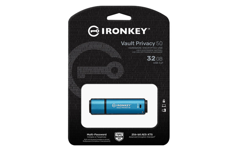 32GB IRONKEY VAULT PRIVACY 50