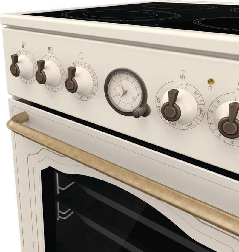 Gorenje GECS5B70CLI Freestanding cooker Electric Ceramic hob Beige