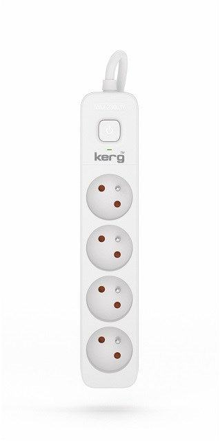 KERG power strip with switch 4 sockets 1.5m-16A