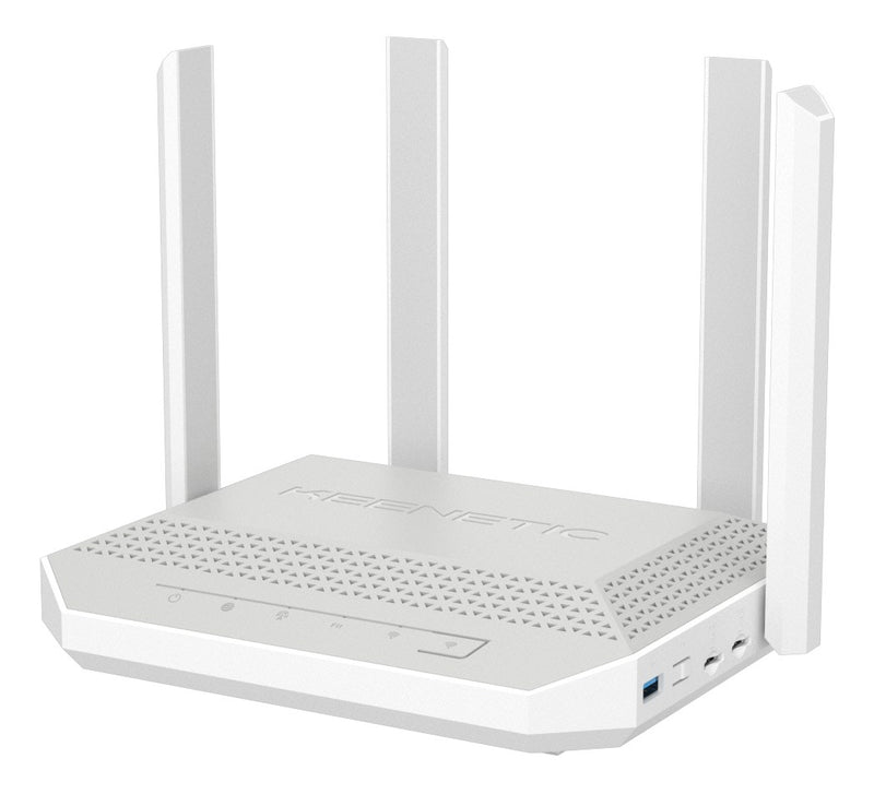 Keenetic Hero 4G+ (KN-2312) AX3000 Mesh Wi-Fi 6 4G+ Modem Router with 2 SIM Slots, a 5-Port Gigabit Smart Switch and USB 3.0 Port