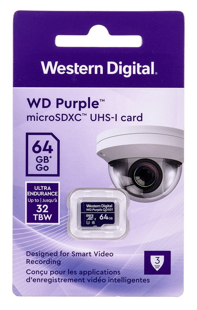 Western Digital WD Purple SC QD101 memory card 64 GB MicroSDXC Class 10