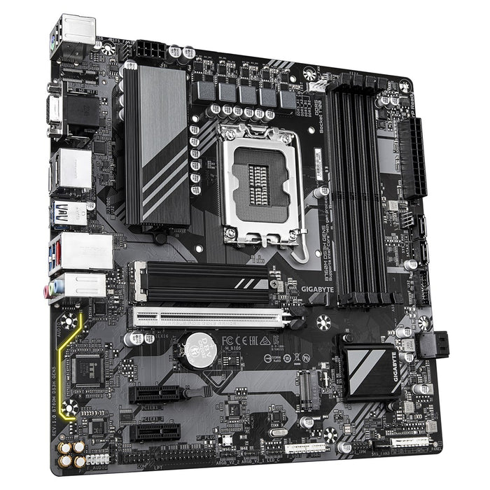 GIGABYTE B760M DS3H GEN5 Motherboard - Supports Intel Core 14th Gen CPUs, 6+2+1 Phases Digital VRM, up to 5600MHz DDR5, 2xPCIe 4.0 M.2, 2.5GbE LAN, US