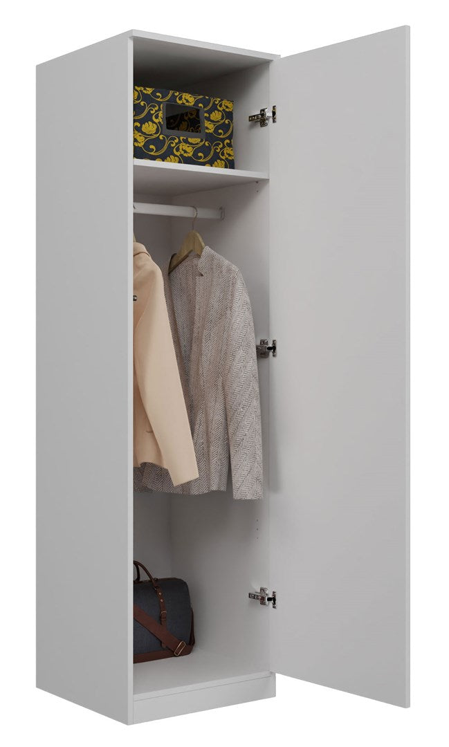 Topeshop SD-50 BIEL KPL bedroom wardrobe/closet 5 shelves 1 door(s) White
