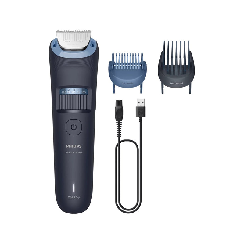 Philips Beard Trimmer 3000 Series BT3665/15 Beard grooming with full metal blades