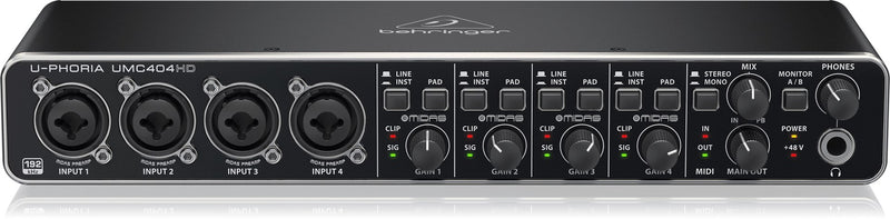 Behringer UMC404HD recording audio interface