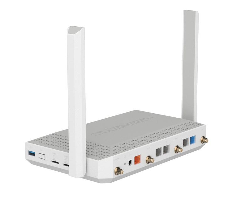 Keenetic Hero 5G (KN-4110) AX3000 Mesh Wi-Fi 6 5G Modem Router with 2 SIM Slots, a 1×2.5G and 4×1G Smart Switch, Multifunctional USB 3.0 and 2.0 Ports