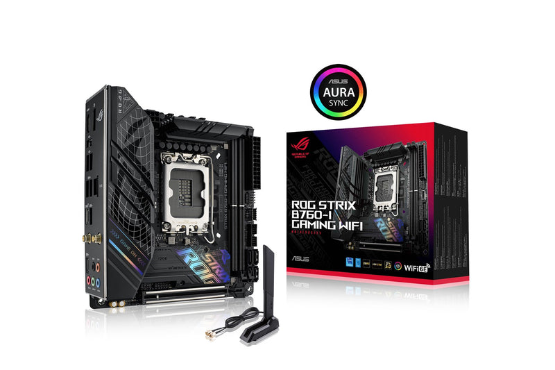 ASUS ROG STRIX B760-I GAMING WIFI - Motherboard - mini ITX - LGA1700 Socket - B760 Chipset - USB 3.2 Gen 1, USB-C 3.2 Gen 1, USB-C 3.2 Gen 2x2, USB-C