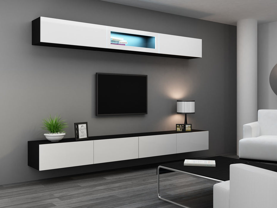 Cama Living room cabinet set VIGO 12 black/white gloss