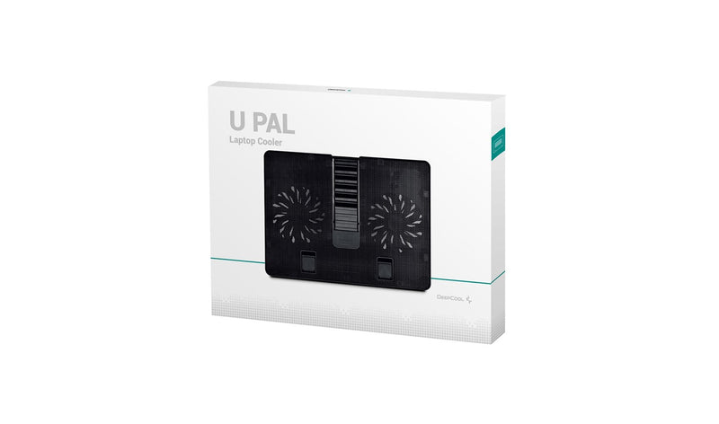 DeepCool U PAL laptop cooling pad 39.6 cm (15.6") 1000 RPM Black