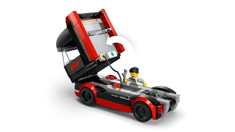 LEGO CITY 60445 F1 - Truck with RB20 & AMR24 F1 Cars