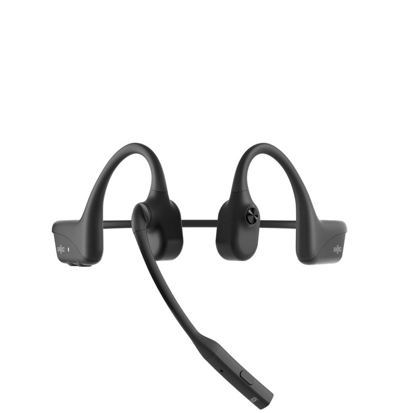 SHOKZ OpenComm2 2025 Upgrade Wireless Bluetooth Bone Conduction Videoconferencing Headset with USB-C Charging Port | 16 Hr Talk Time, 29m Wireless Ran