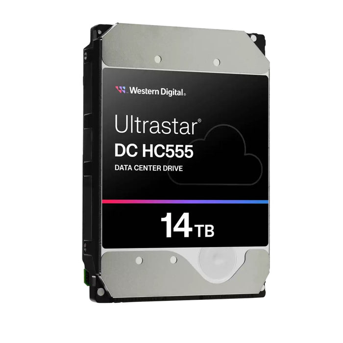 WD Ultrastar DC HC555 - Hard drive - Data Centre - 14 TB - internal - 3.5" - SAS 12Gb/s - 7200 rpm - buffer: 512 MB