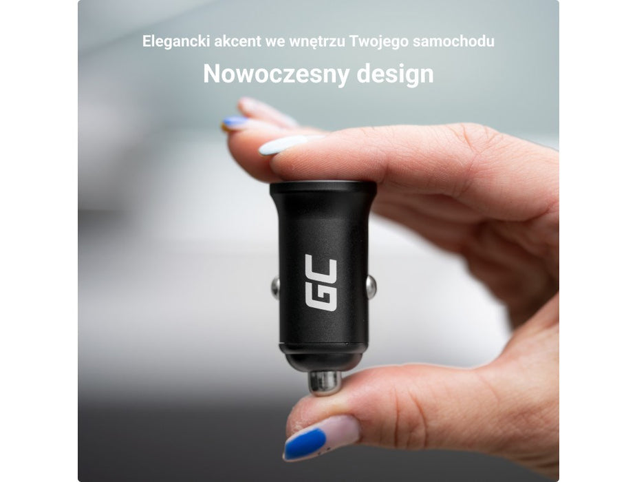 Green Cell Car Charger GC PowerRide Nano36 36W 6A 2x USB-A