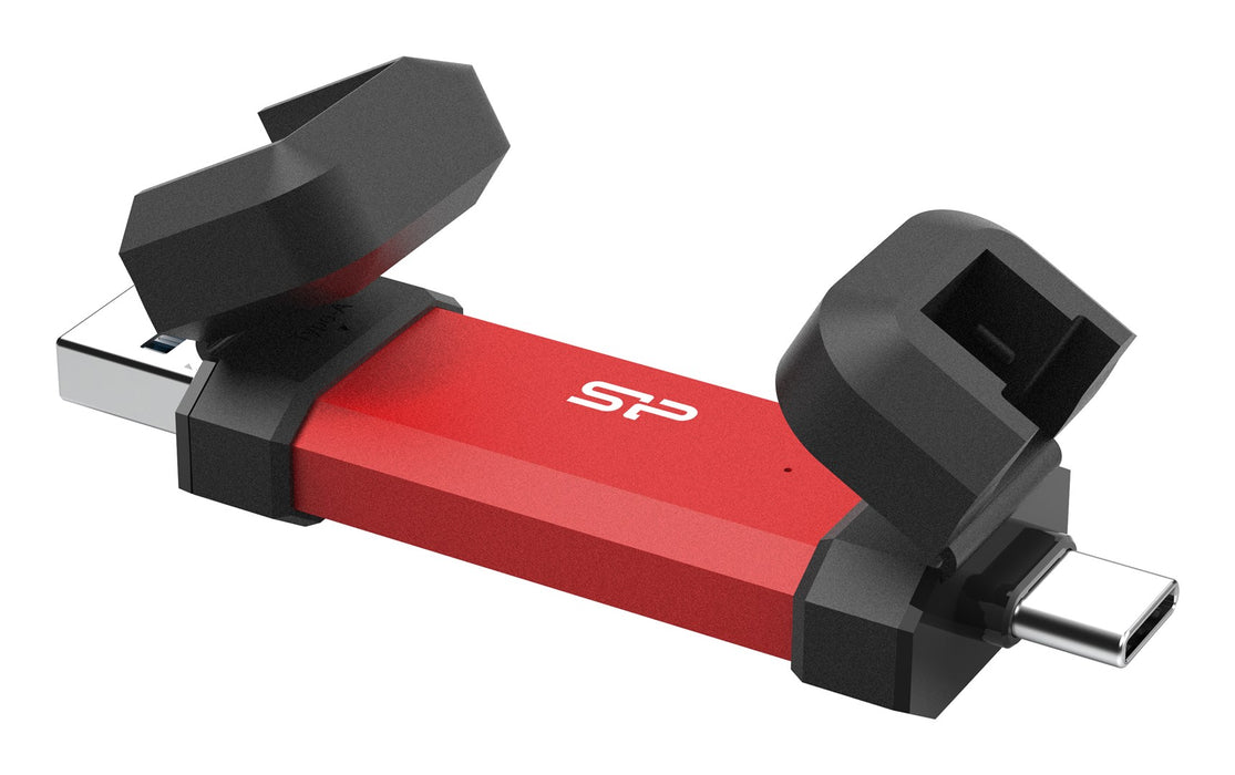 Silicon Power DS72 USB flash drive 250 GB USB Type-A / USB Type-C 3.2 Gen 2 (3.1 Gen 2) Red