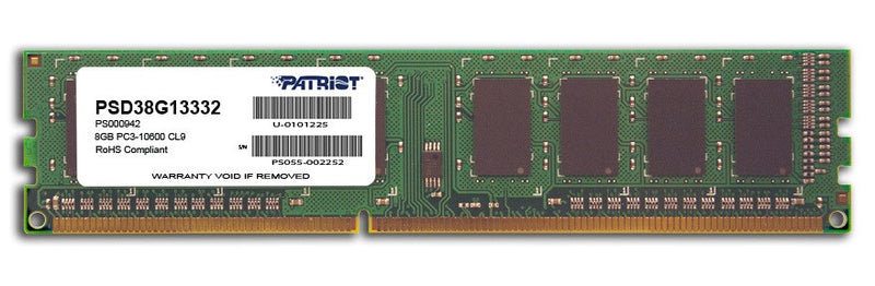 Patriot Memory 8GB PC3-10600 Arbeitsspeichermodul 1 x 8 GB DDR3 1333 MHz