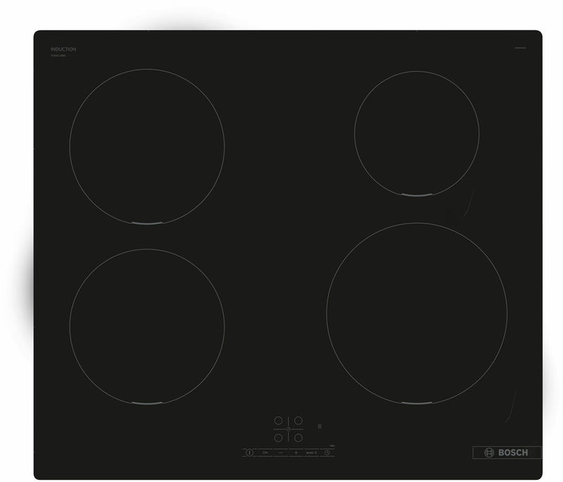 Bosch Serie 4 PUE611BB5E table de cuisson Noir Encastré 60 cm Table de cuisson à induction 4 zone(s)