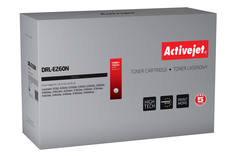 Activejet DRL-E260N drum (replacement for Lexmark E260X22G; Supreme; 30000 pages; black)