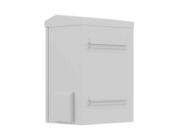 Lanberg WAH1-3450-00S 10" wall-mounted Rack cabinet hermetic IP55 for wall/pole mounting 340x250x500 grey (assembled)