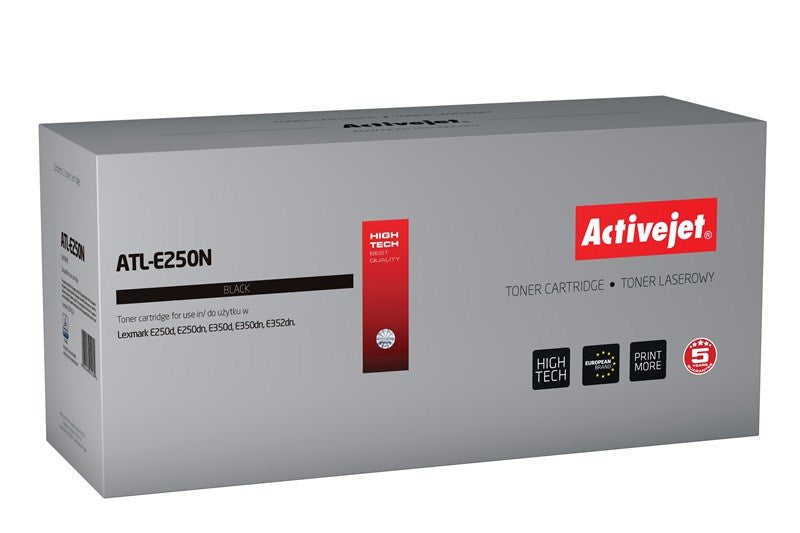 Activejet ATL-E250N Toner (ersetzt Lexmark E250A11E; Supreme; 3500 Seiten; schwarz)