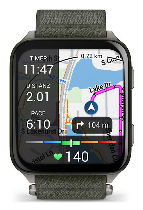 Garmin Venu X1 5.08 cm (2") AMOLED Digital 448 x 486 pixels Touchscreen Grey Wi-Fi GPS (satellite)