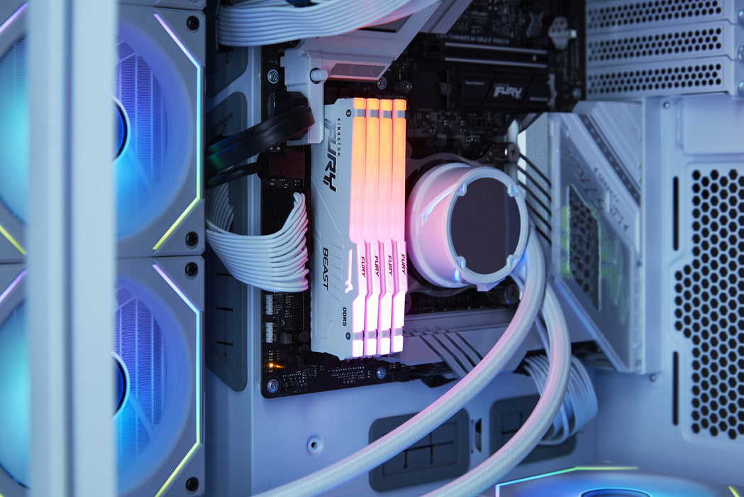 Kingston Technology FURY Beast 32GB 6000MT/s DDR5 CL36 DIMM White RGB EXPO