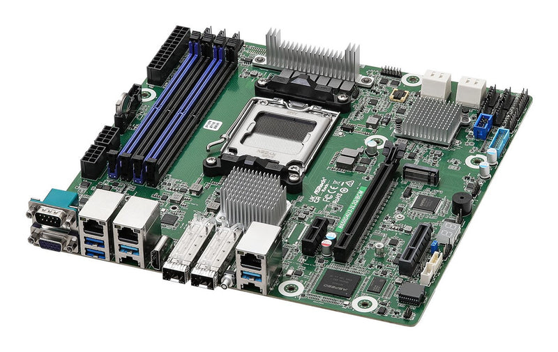 ASRock B650D4U3-2L2Q/BCM, 1xSKT LGA 1718, AMD Ryzen 9000, B650E, SATA, 1xM.2, 2x25GbE, 2xGbE, IPMI