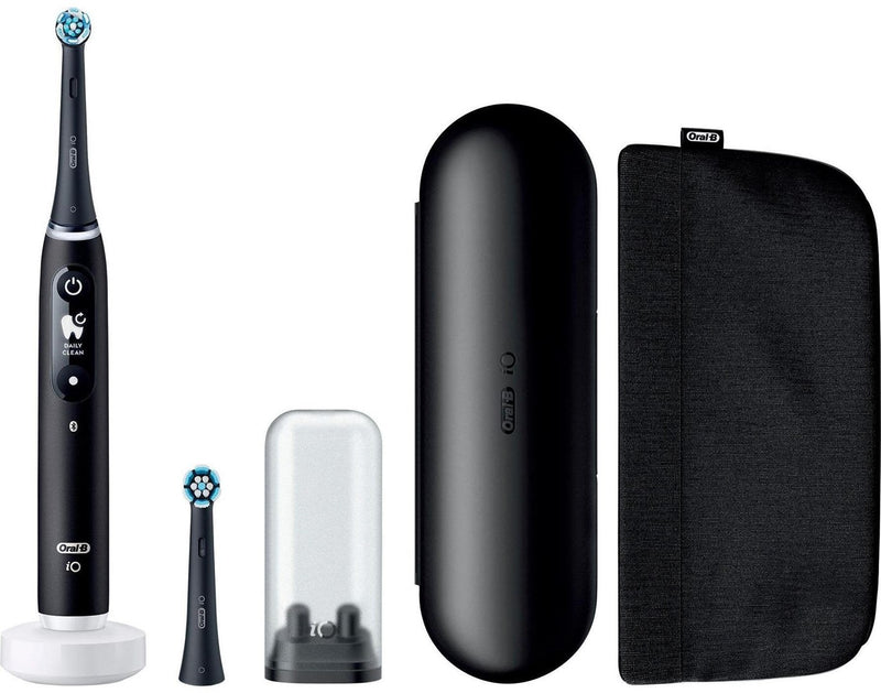 Oral-B Oral-B iO Series 6 Black Lava Luxe Edition, Elektrische Zahnbürste (schwarz, mit Reiseetui)