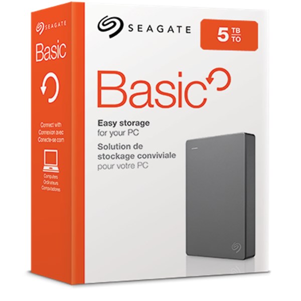 Seagate Basic external hard drive 5 TB 2.5" 3.2 Gen 1 (3.1 Gen 1) Black