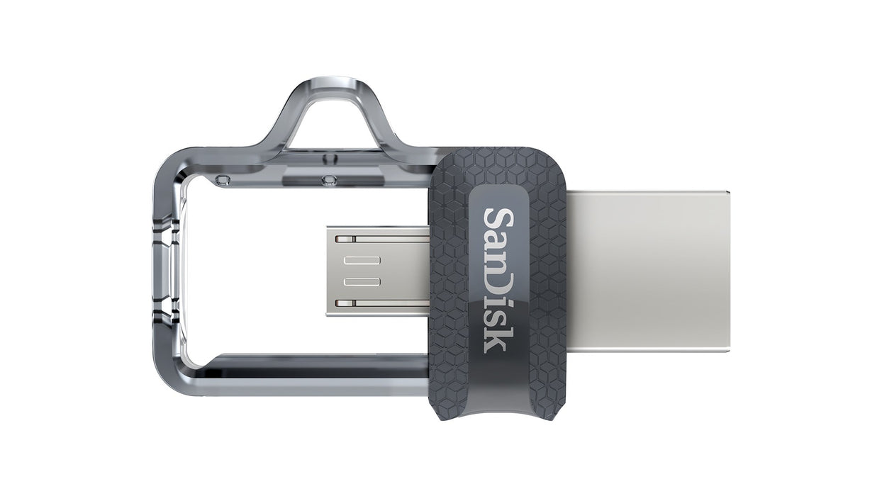 SanDisk 173386 USB flash drive 128 GB USB Type-A / Micro-USB Black, Transparent