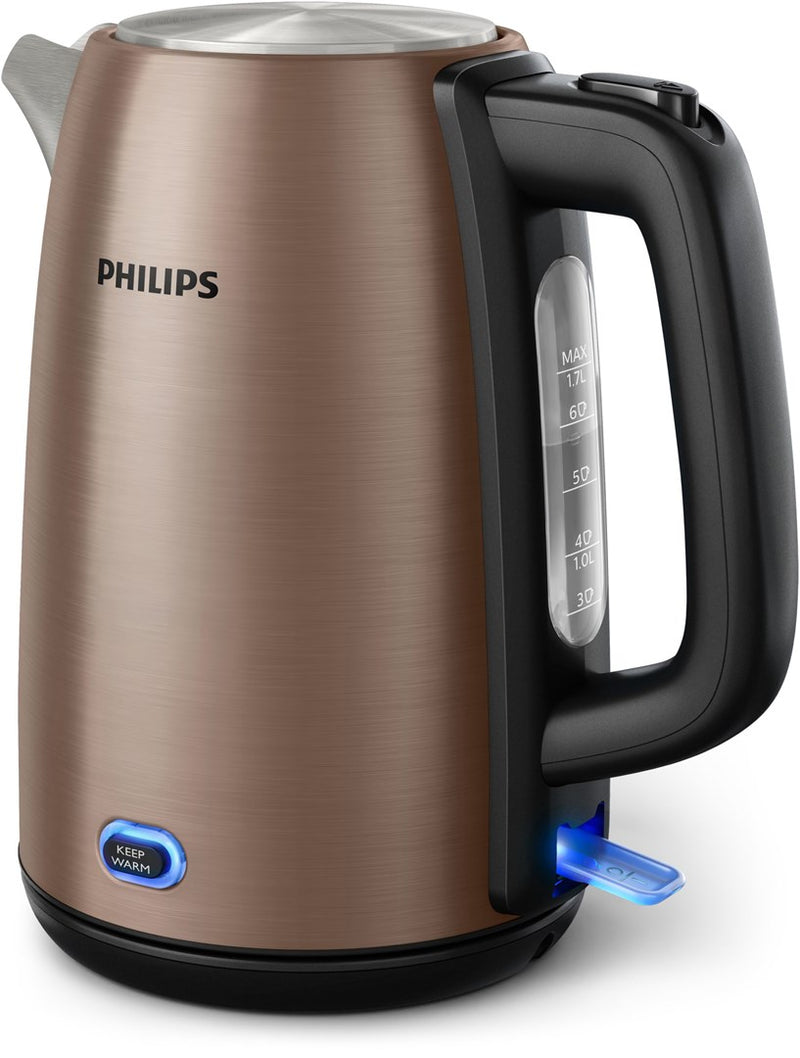 Electric kettle Philips Viva Collection HD9355/92 1.7 L 2060 W Black, Copper