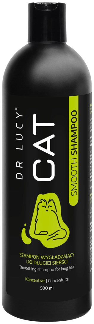 DR LUCY - CAT SMOOTH SHAMPOO 500 ML CONCENTRATED, SMOOTHING SHAMPOO FOR LONG-HAIRED CATS