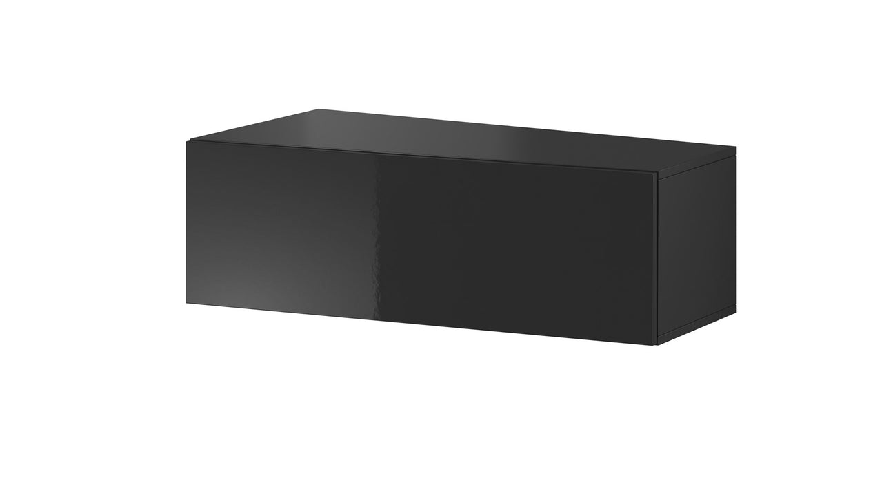 Cama Living room cabinet set VIGO SLANT 4 black/black gloss