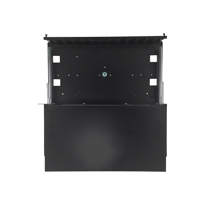 Alantec 24xSC duplex / 24xLC quad 19" 1U telescopic fibre optic patch panel with mounting accessories (grommets, cable ties) (FOP-1U-24SCD-C-P)