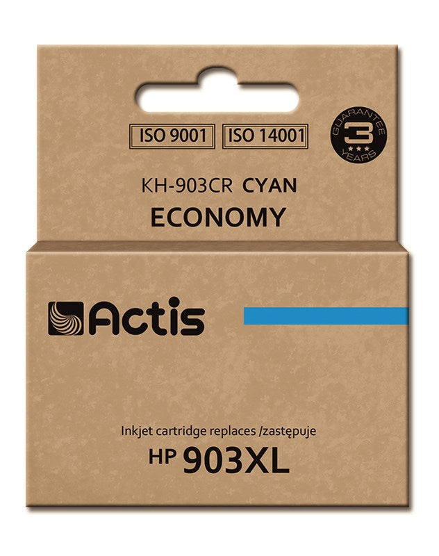 Actis KH-903CR ink (replacement for HP 903XL T6M03AE; Standard; 12 ml; cyan) - New Chip