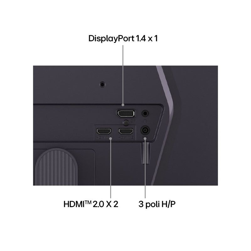 LG 25G523B-B computer monitor 62 cm (24.4") 1920 x 1080 pixels Full HD LCD Black