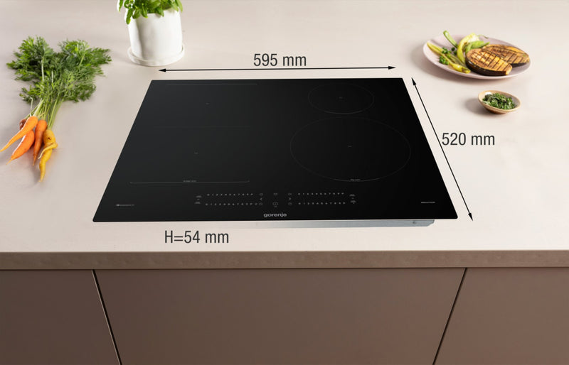Gorenje GI6432BCWF Black Built-in 60 cm Zone induction hob 4 zone(s)