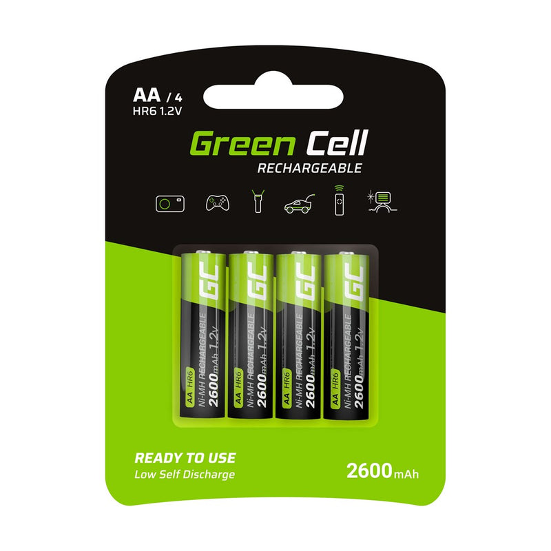 Green Cell Akku 4xAA HR6 2600mAh