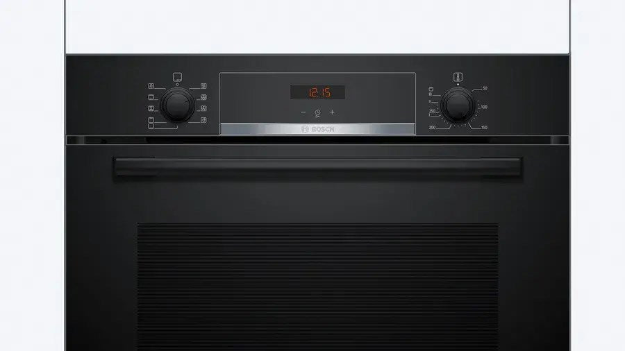 BOSCH HBA514BB3 oven + BOSCH HEZ538000 single-level telescopic runners