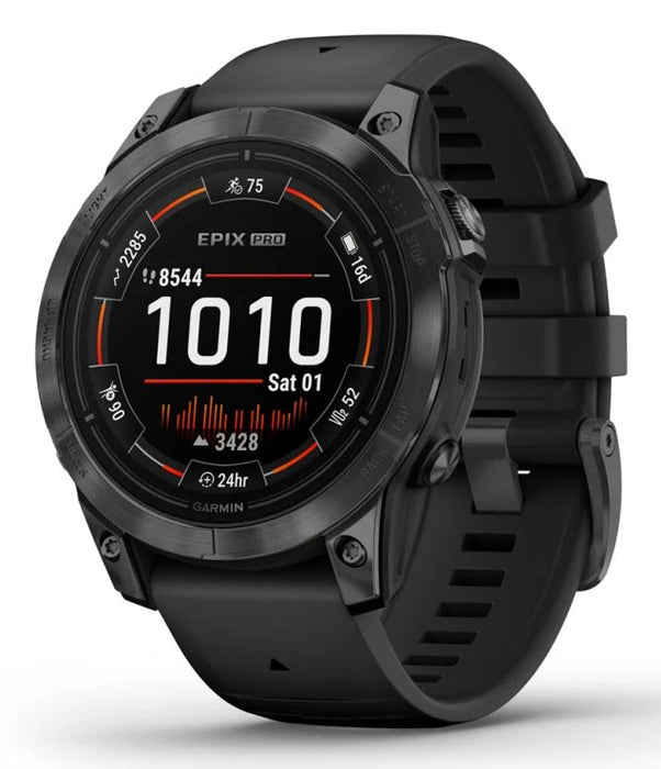 Garmin epix Pro (Gen 2) 3.3 cm (1.3") AMOLED 47 mm Digital 416 x 416 pixels Touchscreen Grey Wi-Fi GPS (satellite)