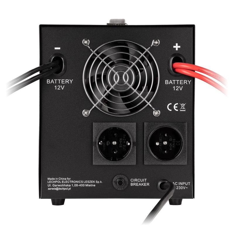 KEMOT PROsinus-2000 emergency power supply unit – a pure sine wave inverter with a 12V charging function, 230V, 2000VA/1200W