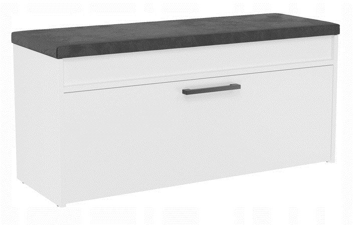 Topeshop PARMA SZAFKA BIEL meuble à chaussures Fermé Blanc
