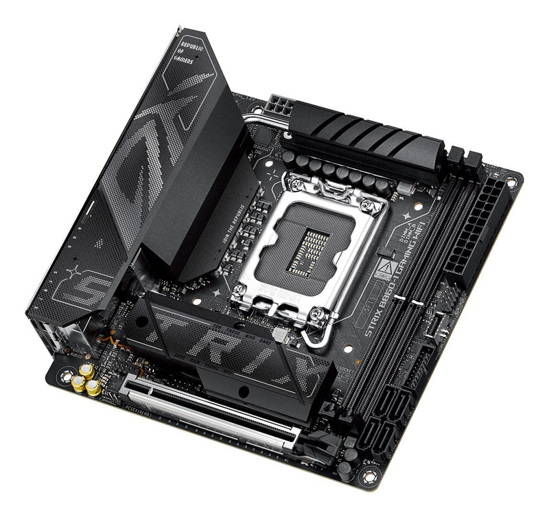 ASUS ROG STRIX B860-I GAMING WIFI - Motherboard - mini ITX - LGA1851 Socket - B860 Chipset - USB4, USB 3.2 Gen 2, USB-C 3.2 Gen 2x2, USB 3.2 Gen 1 - W